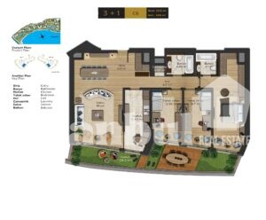 3+1 149 m sea pearl interior flats for sale turkey real estate seaview apartments