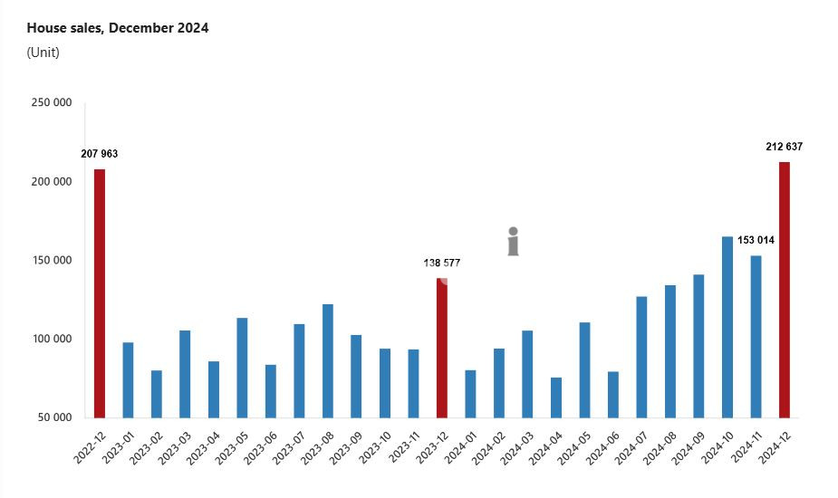 Analysis Of December 2024 Real Estate Sales in Turkey